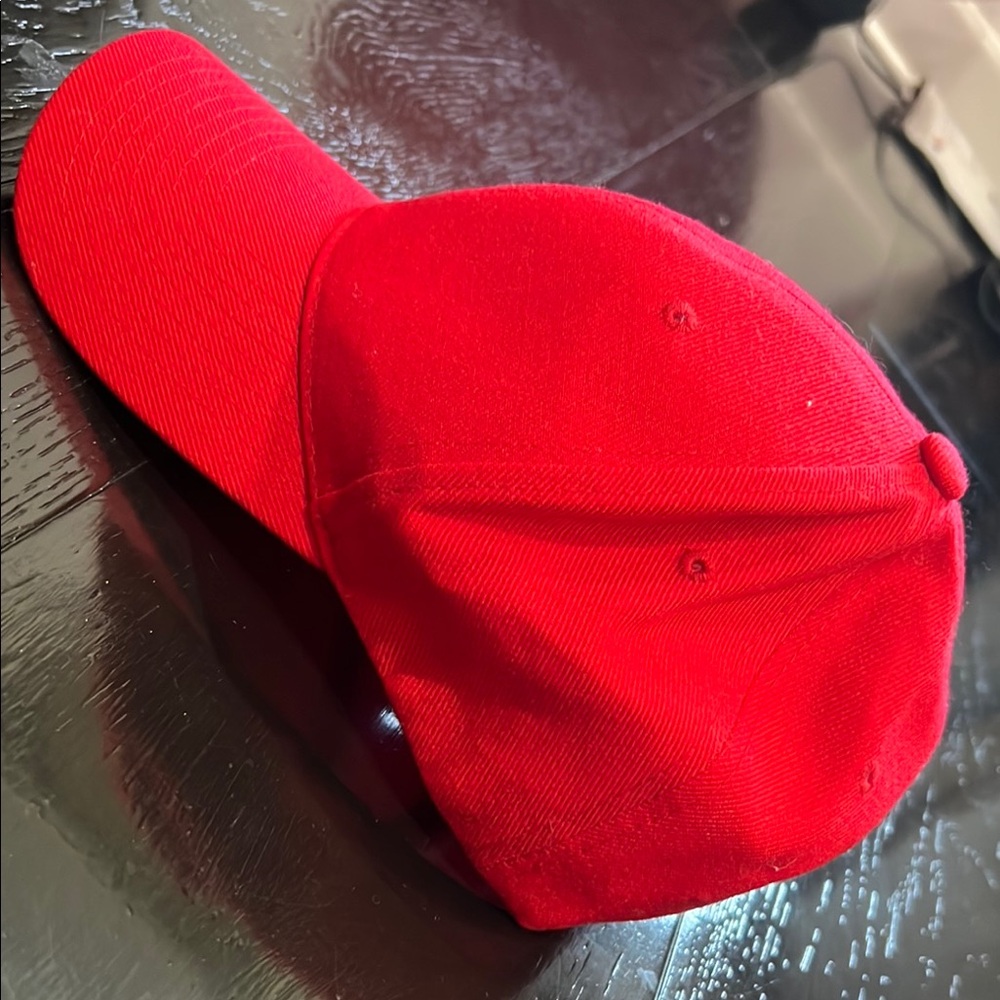 Vibrant Red Baseball Cap - Picture 2 of 6